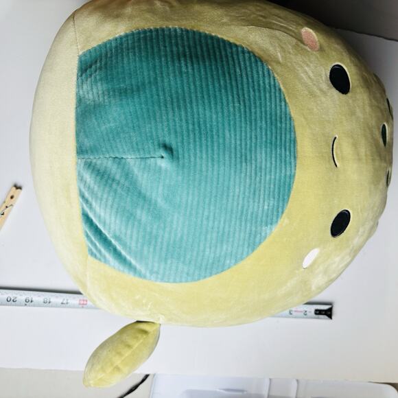 Squishmallows -Alec the Sea Monster Large Olive Green 16" - Picture 15 of 16